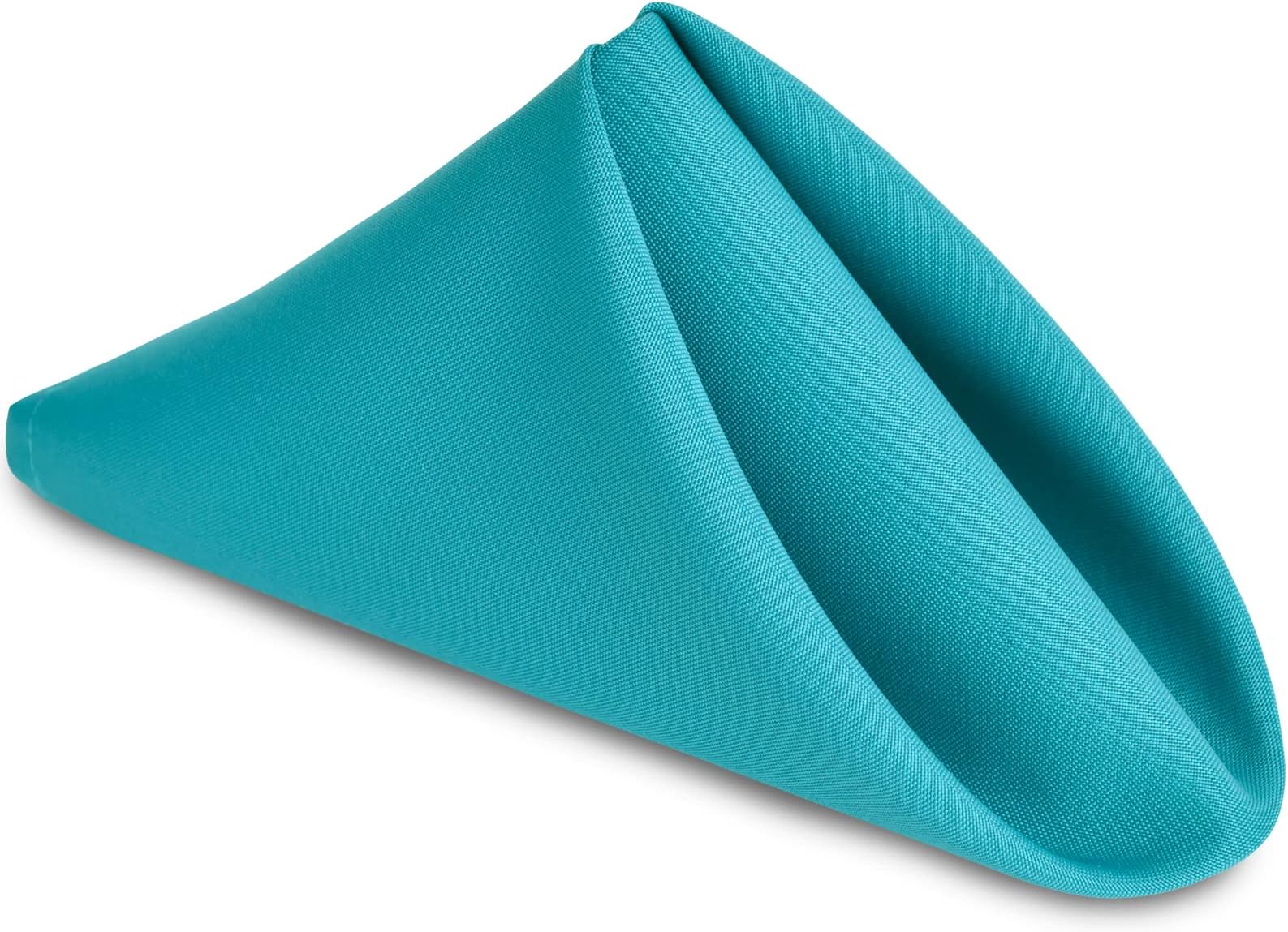 Hiasan Cloth Napkins Set of 6, 18 x 18 Inch, Washable Turquoise Dinner Napkins with Hemmed Edges for Restaurant, Wedding and Holiday
