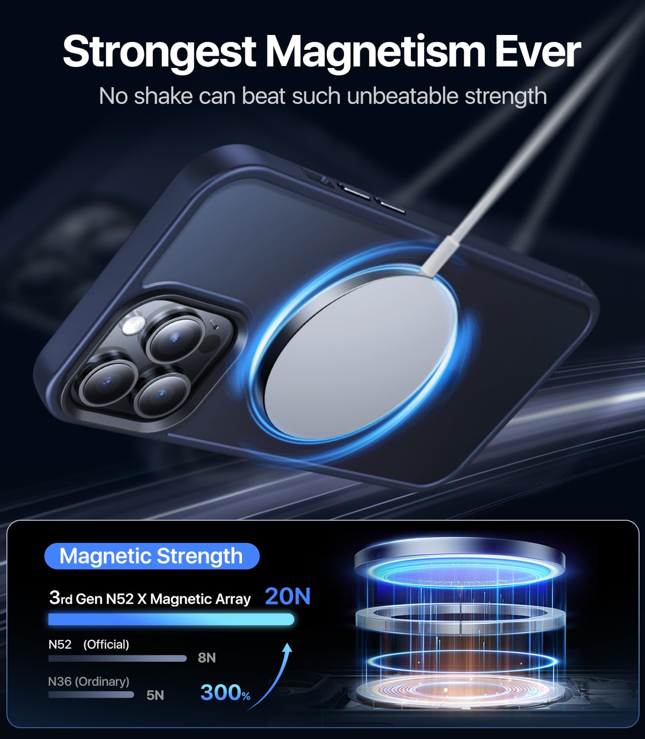 Amazon.co.jp: Maozis 強力磁気 iPhone 13 Pro Max用 ケース [Magsafe