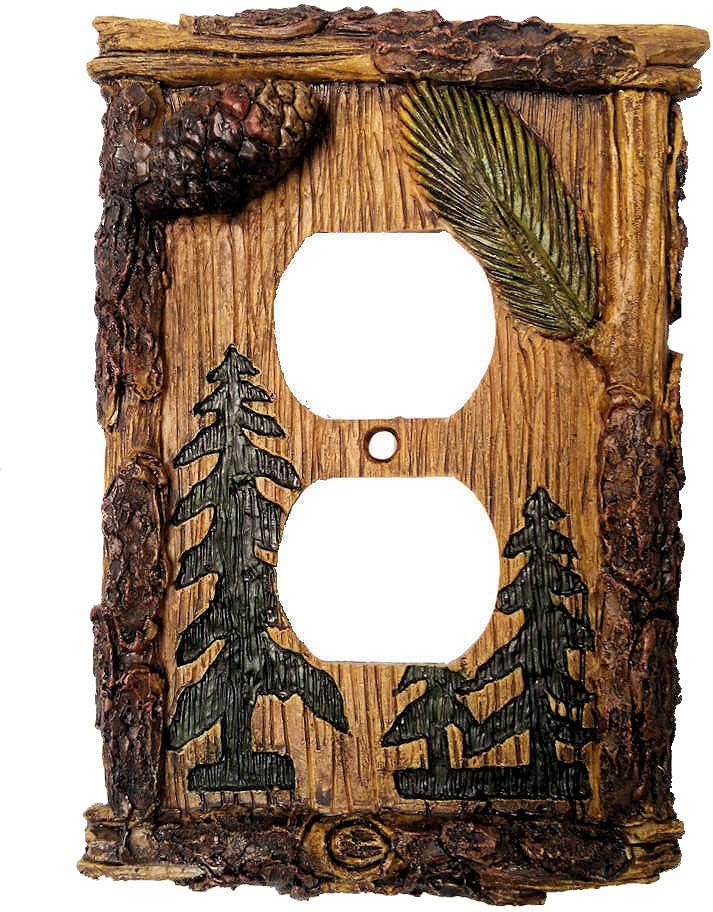 Pine Cone Outlet Cover