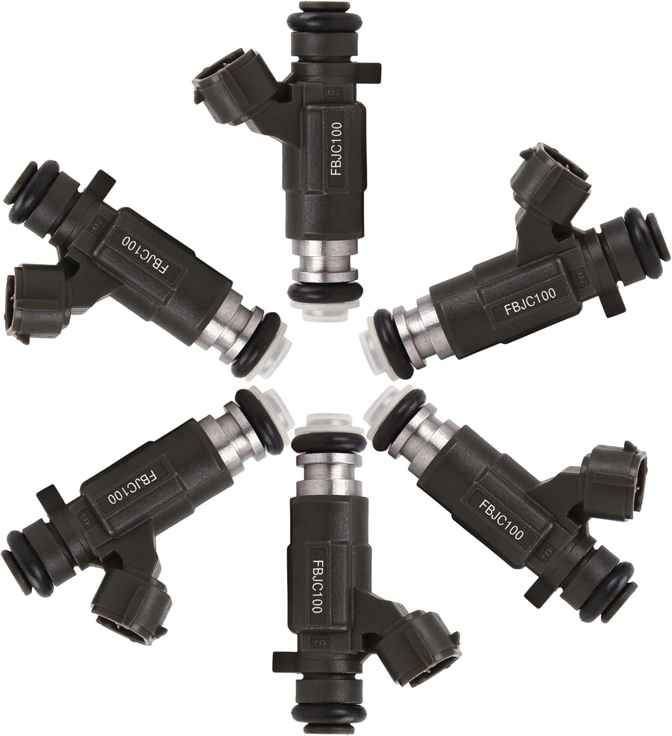 uxcell FBJC100 842-12240 6pcs Fuel Injector Flow Match Replacement for Nissan 350Z 3.5L Base VQ35DE 2003-2005