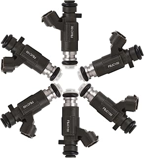 uxcell FBJC100 842-12240 6pcs Fuel Injector Flow Match Replacement for Nissan 350Z 3.5L Base VQ35DE 2003-2005