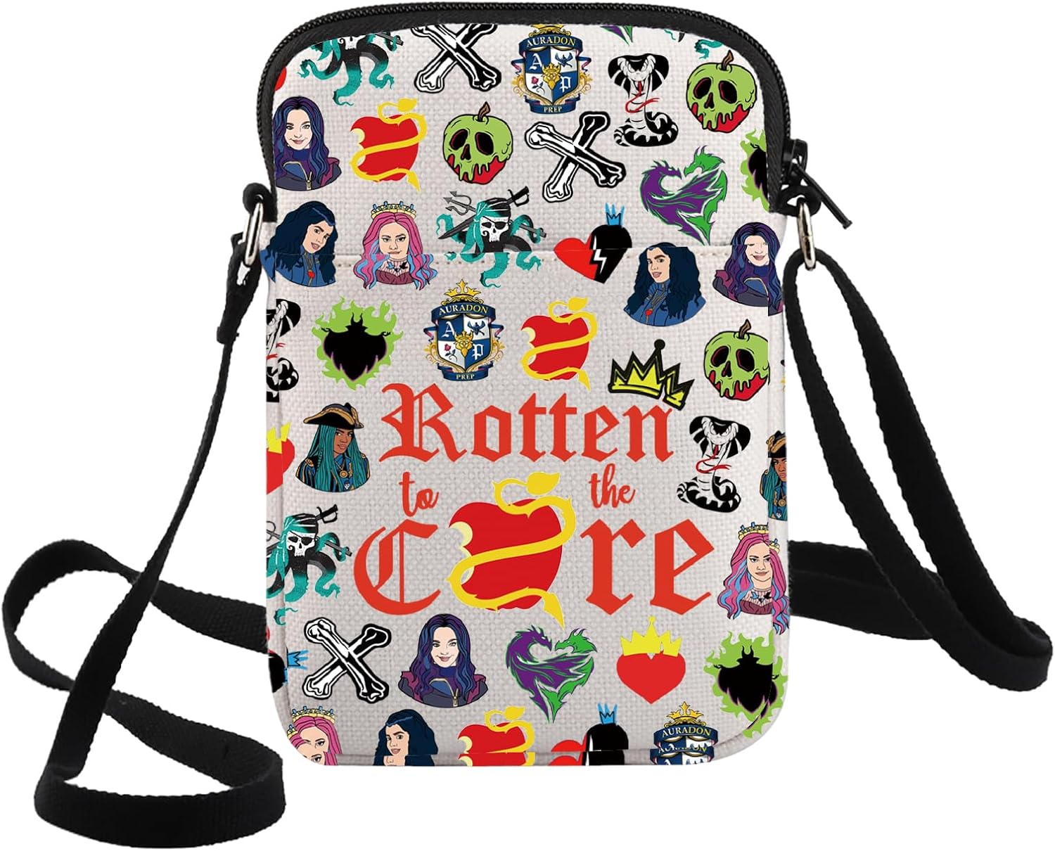 G2TUP Jay & Carlos Crossbody Bag Jay & Mal Fans Gift Rotten To The Core Adjustable Strap Bag Villain Queen Merch