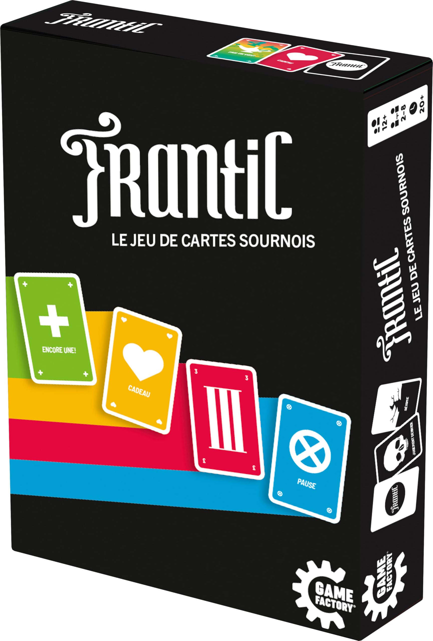 Blackrock Games Frantic - Fun and Sneaky Card Game | Game Factory | From 2 to 8 Players | From 12 Years | Fast and Chaotic Atmosphere Game with Event Cards