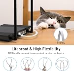 Smolink Ethernet Cable, 15m Cat 6A Ethernet Cable with Short Patch Cable 1.5m, Slim High Speed 10 Gigabit Computer Cable with RJ45 Connectors, Faster Than Cat6/Cat5e/Cat5 Cable