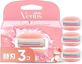 Gillette Venus VENUS(ヴィーナス) カミソリ 剃刀 女性用 ホワイトティーの香り うるおい肌へ 替刃 3個 コンフォートグライド
