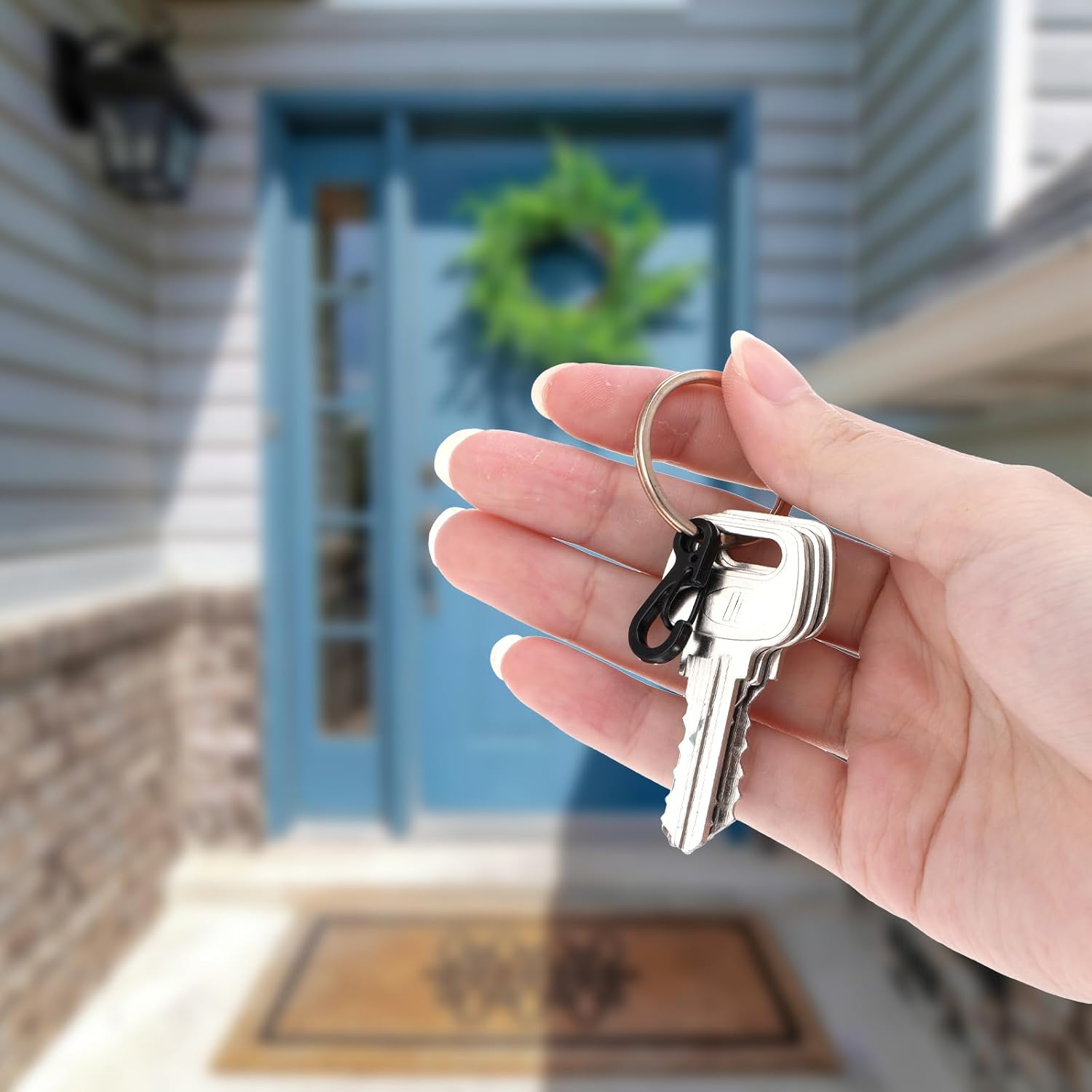 12 Pcs Tiny Carabiner Clip Metal Small Spring Snap Hooks, 1 inch Key Chain Clip Hooks Metal Swivel Clasps Lanyard Snap Hook Carabiners for Camera Strap, Backpack Keychains Accessories - Image 7