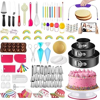 700PCs Cake Decorating Kit with Baking Supplies - Cake Turntable for Dec...