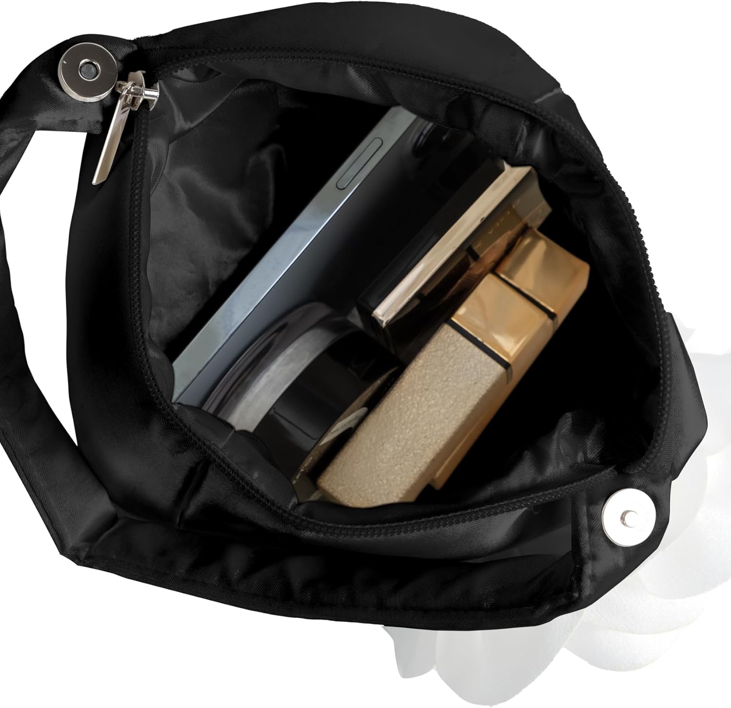 BABEYOND Clutch Purses for Women - Evening Bags Flower Satin Handbag Classy Wristlet Purse for Party Daily Wedding - Image 5