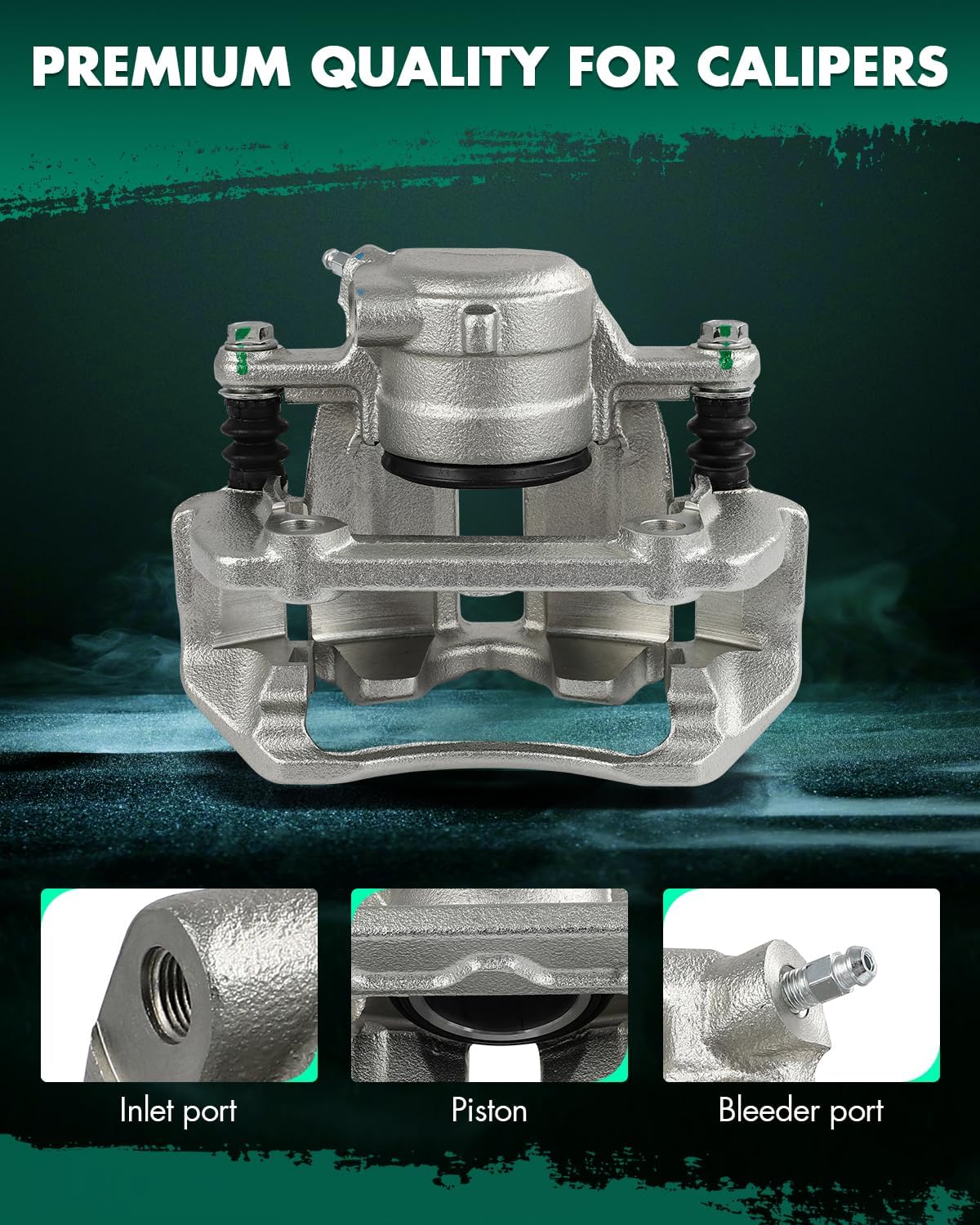 SCITOO Front Left Brake Caliper With Bracket 19B3124 Compatible For Mercedes-Benz For C240 2003-2005,For Mercedes-Benz For C280 2006-2007,For Mercedes-Benz For C320 2003-2005