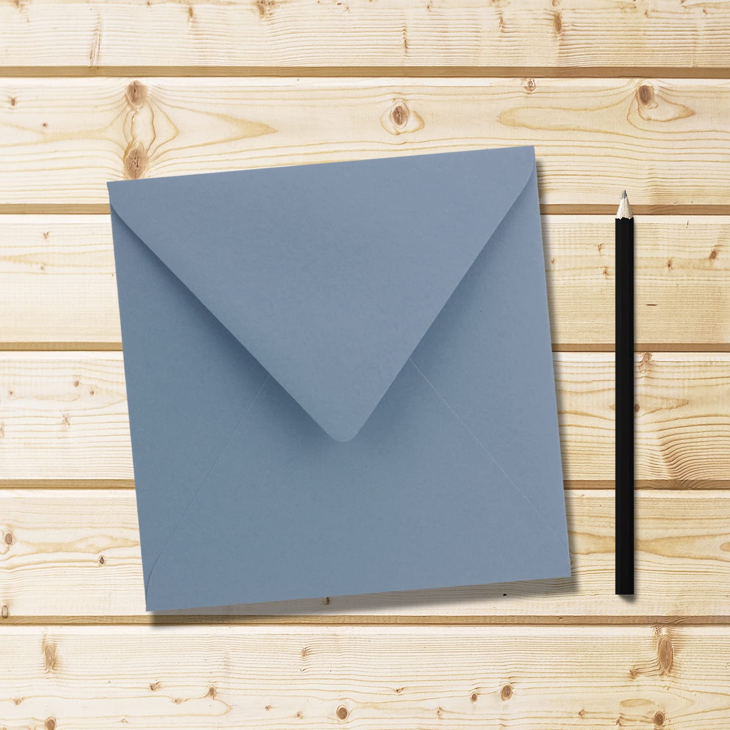 75x Quadratische Briefumschläge Royalblau – 15,5x15,5 Cm, 110 G/m², Mit Nassklebung