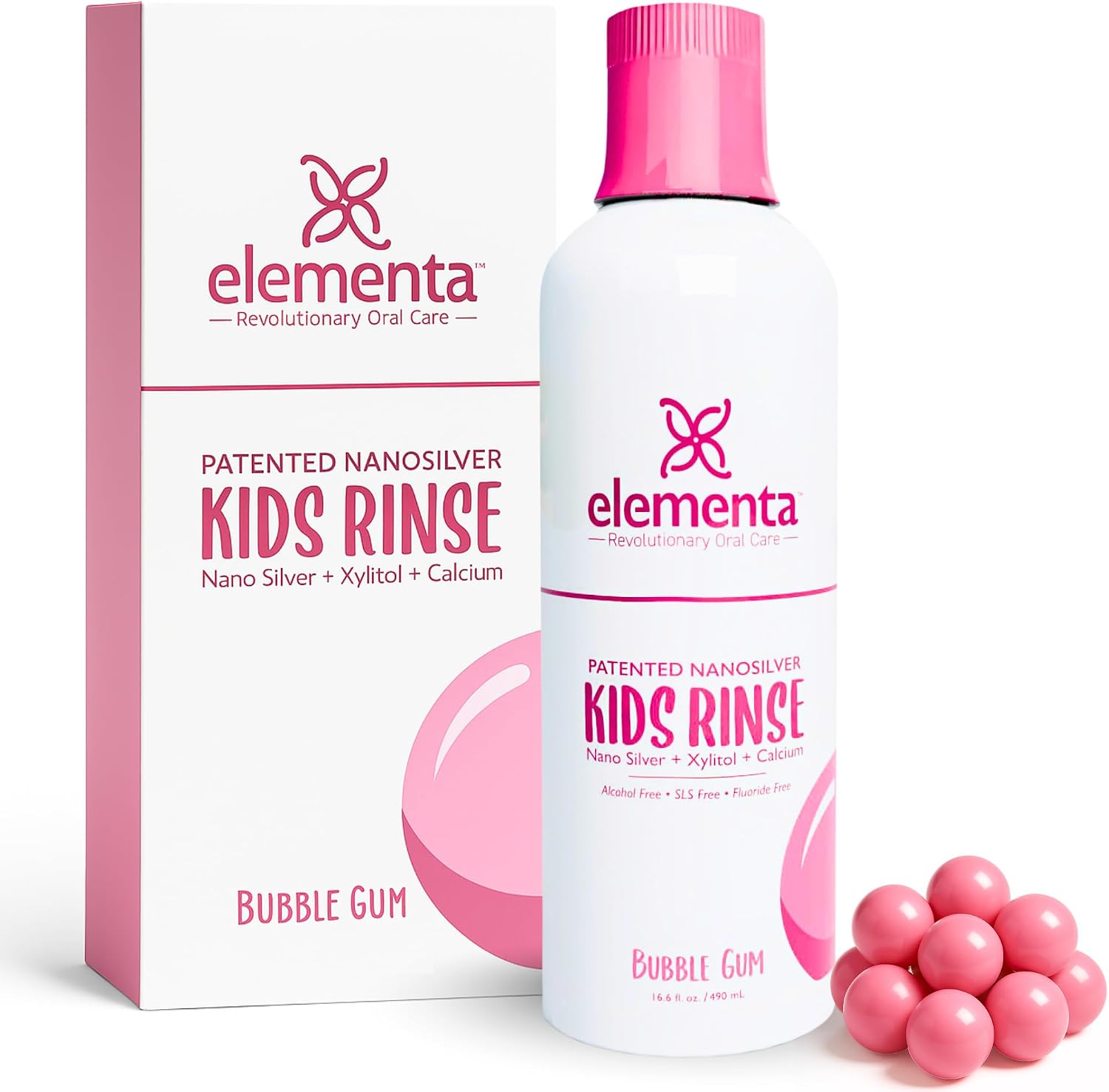 Elementa Mouthwash 16oz. Bubble Gum