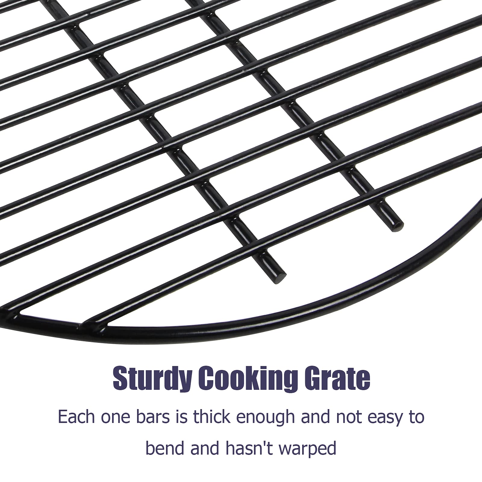 OLIGAI 15.5” Round Grill Grate,Cooking Grid Grate for Medium Big Green Egg,Porcelain Coated