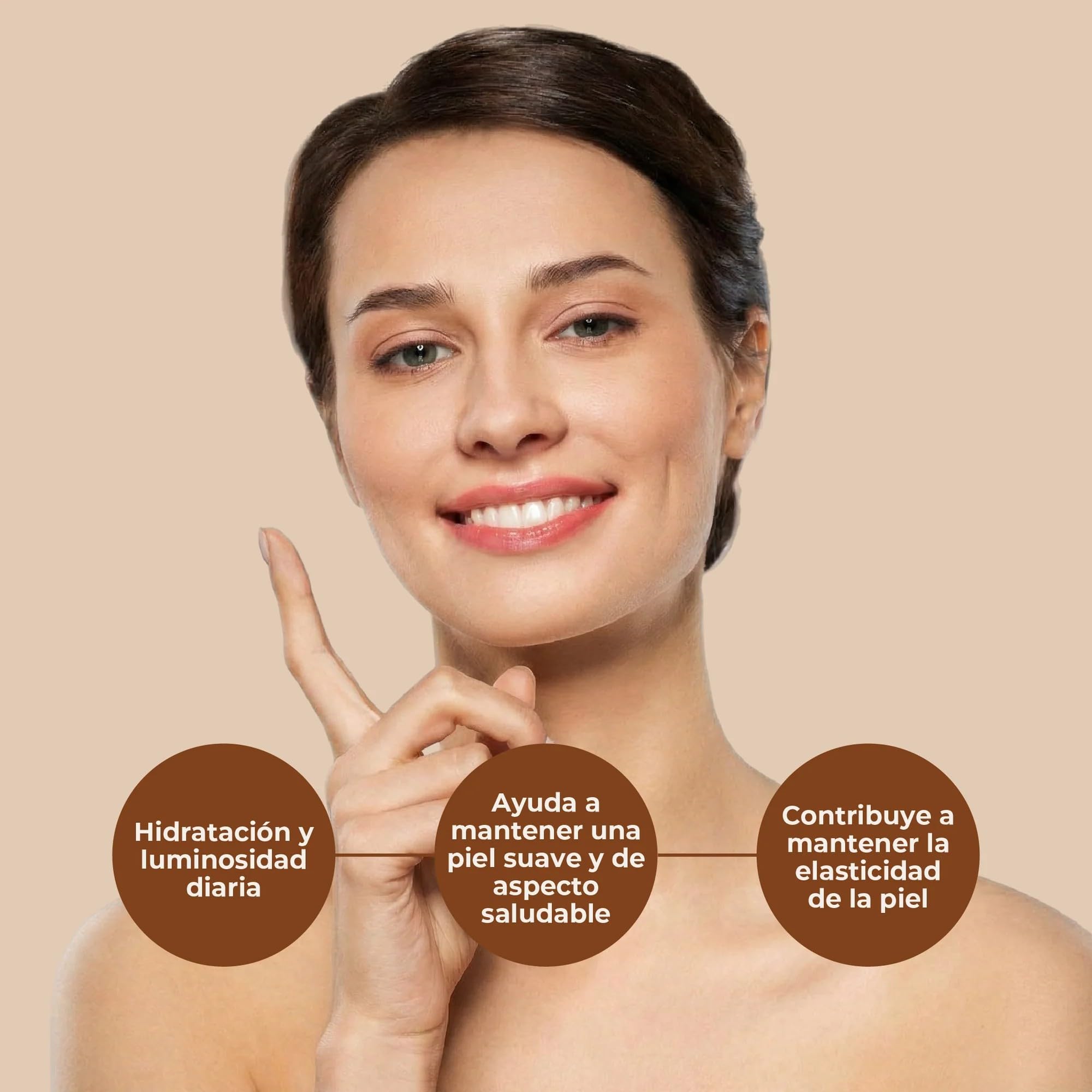 GOLD COLLAGEN Pure - Complemento Líquido de Colágeno Marino Hidrolizado para Cabello, Piel y Uñas Antiarrugas y Sistema Inmunológico con Vitamina C E B6 Ácido Hialurónico Biotina Zinc, 1 Caja 10x50 ml