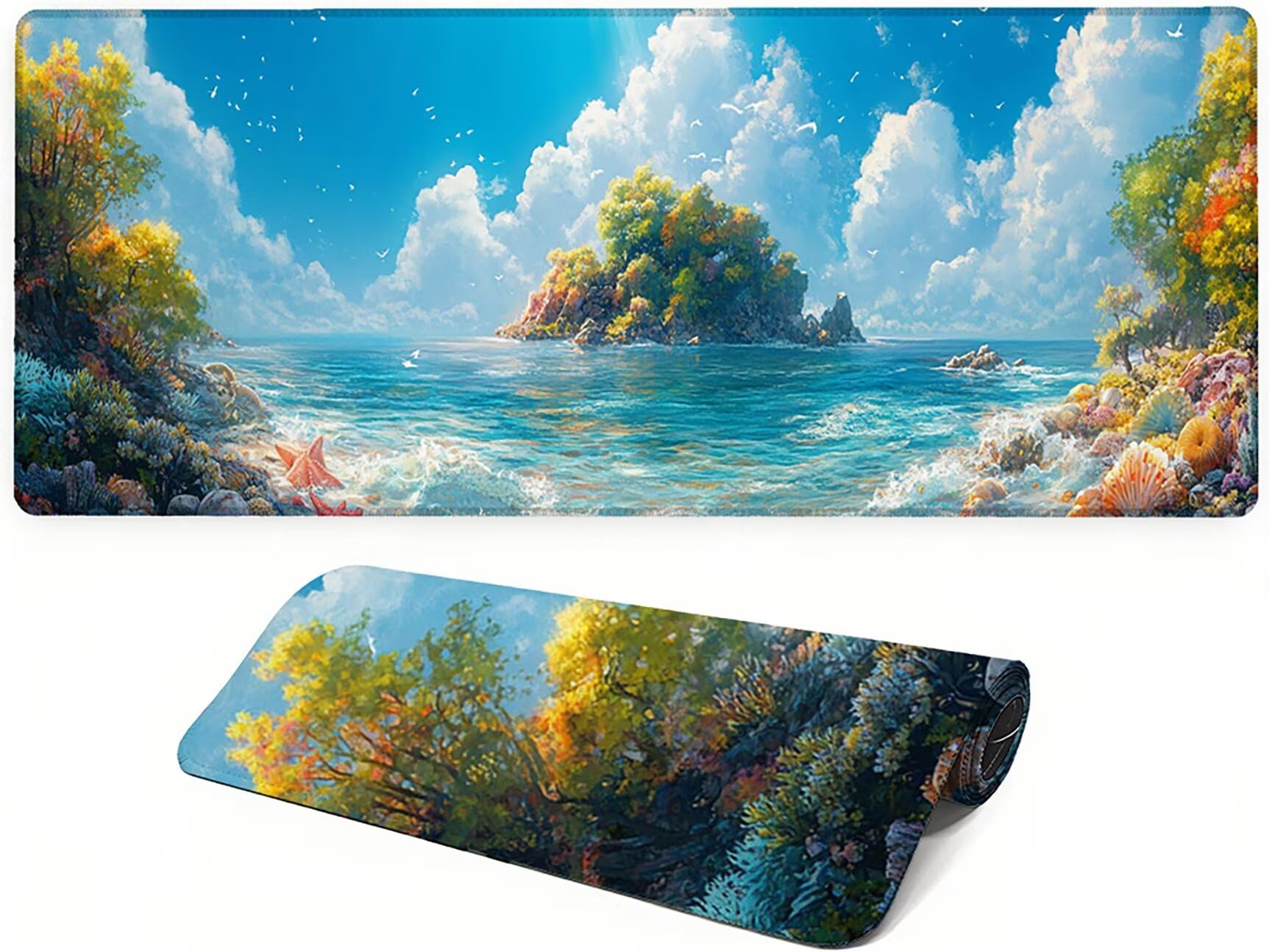 Generico Lejnlnng podkładka pod mysz do gier XXL -160 x 80 cm - dobra duża podkładka na biurko, wodoodporna podkładka pod mysz dla zwierząt z antypoślizgową gumową podstawą, podkładka XXL do gier i