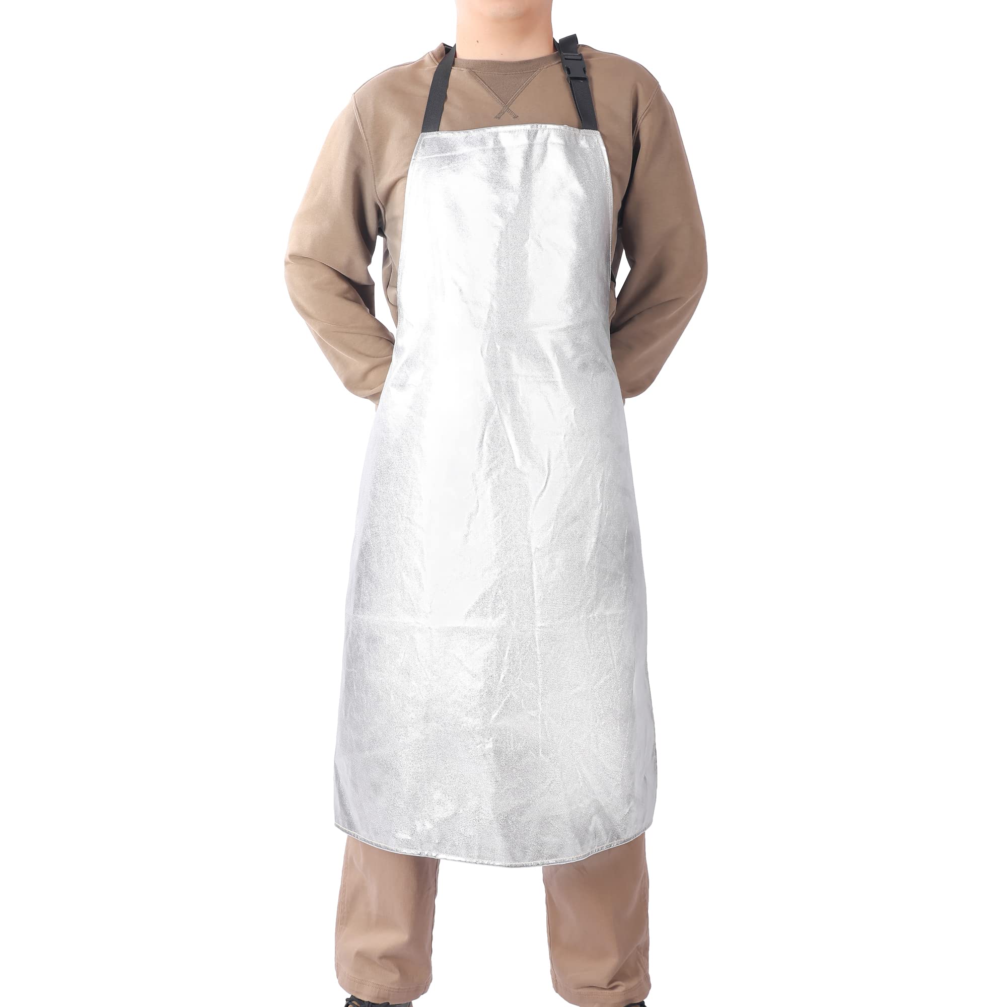 egowz Heat Resistant Apron, Aluminum foil high temperature