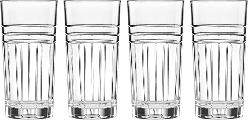 Reed & Barton Tempo 14 Oz Hiball, Set of 4, 4 Count, Clear