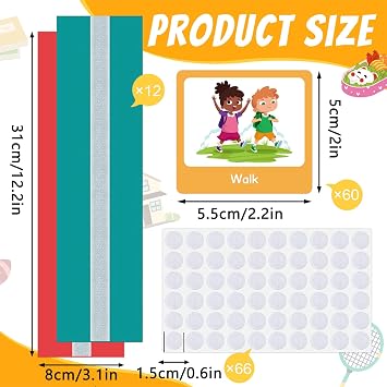 Visual Timetable for Home,Visual Timetable for kids,Practical Routine Chart for Children with 60 Durable Visual Pecs Cards, Support for Autism, ADD, Learning Difficulties, Early Years Transitions