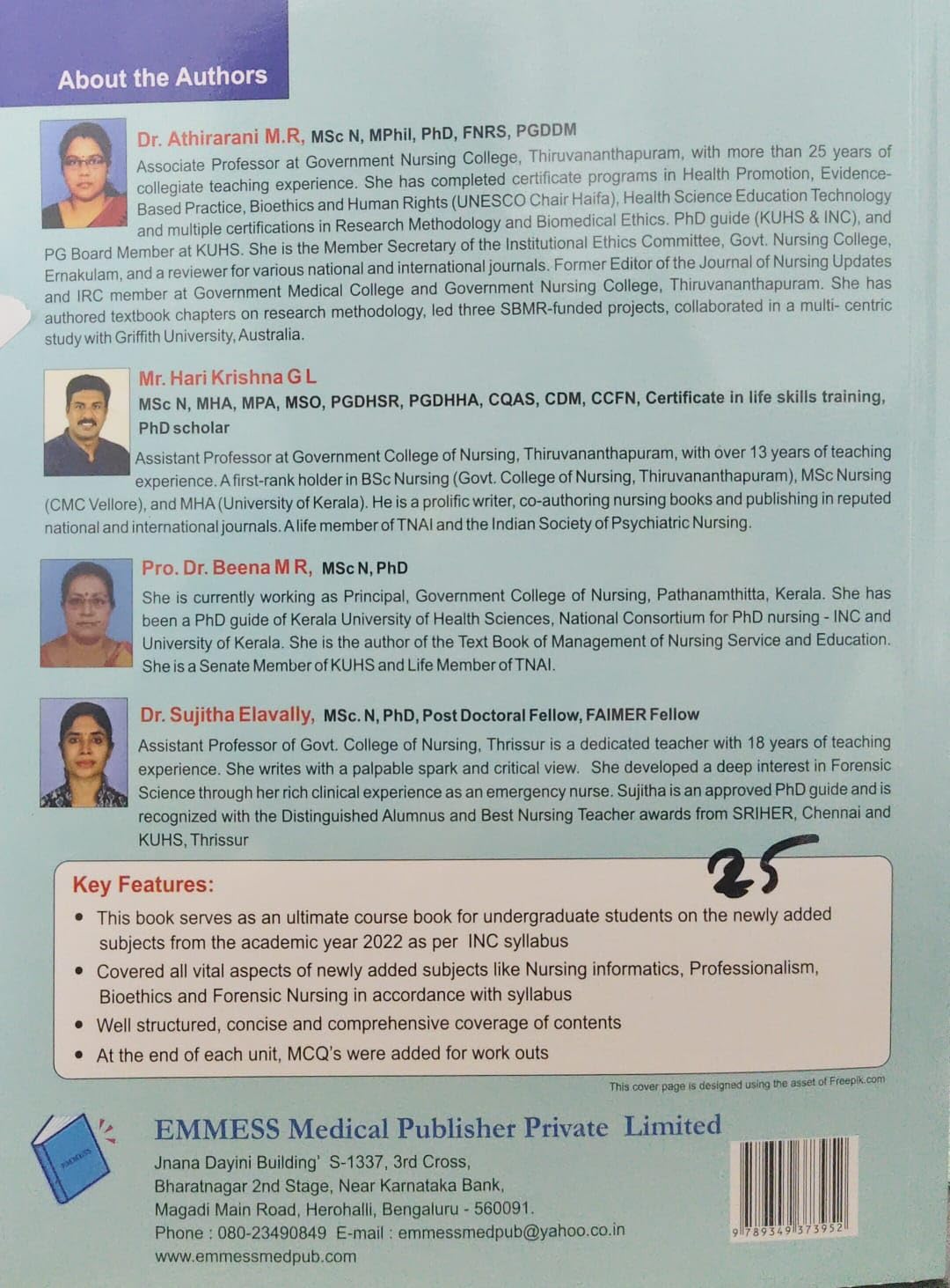Textbook on Health Nursing Informatics, Professionalism, Bioethics & Forensic Nursing 2nd Edition 1
