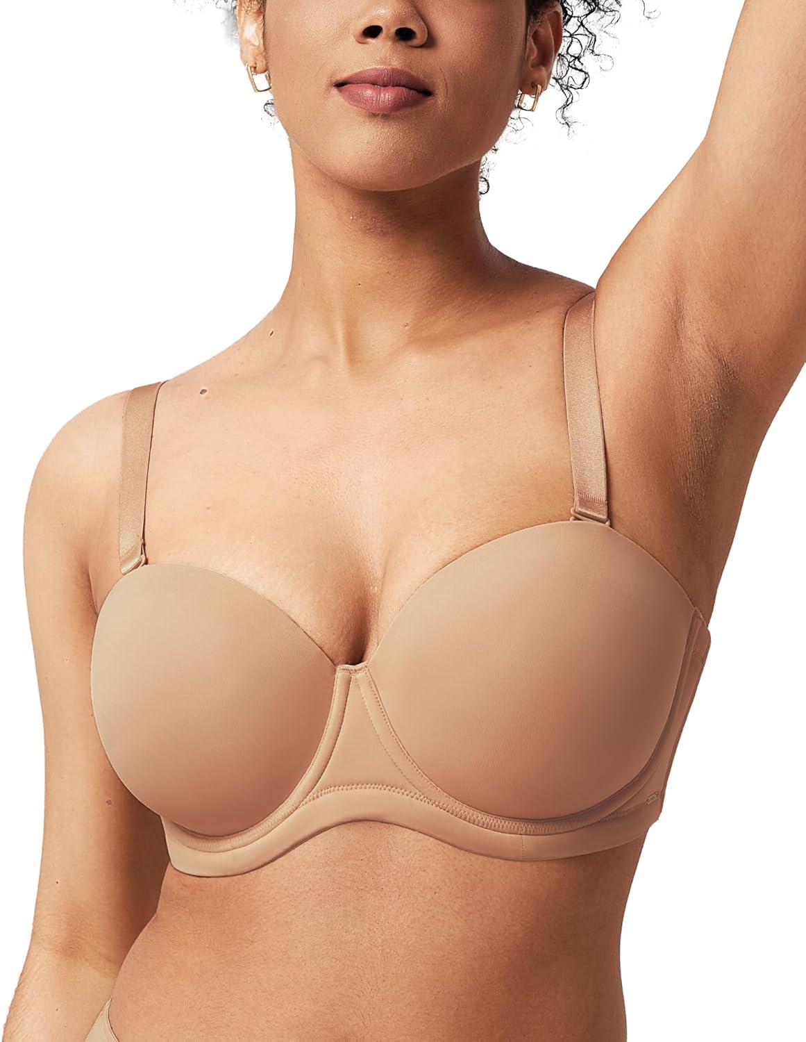 HSIA Strapless Bras for Women Large Bust Non Slip Full Coverage Underwire - Image 4