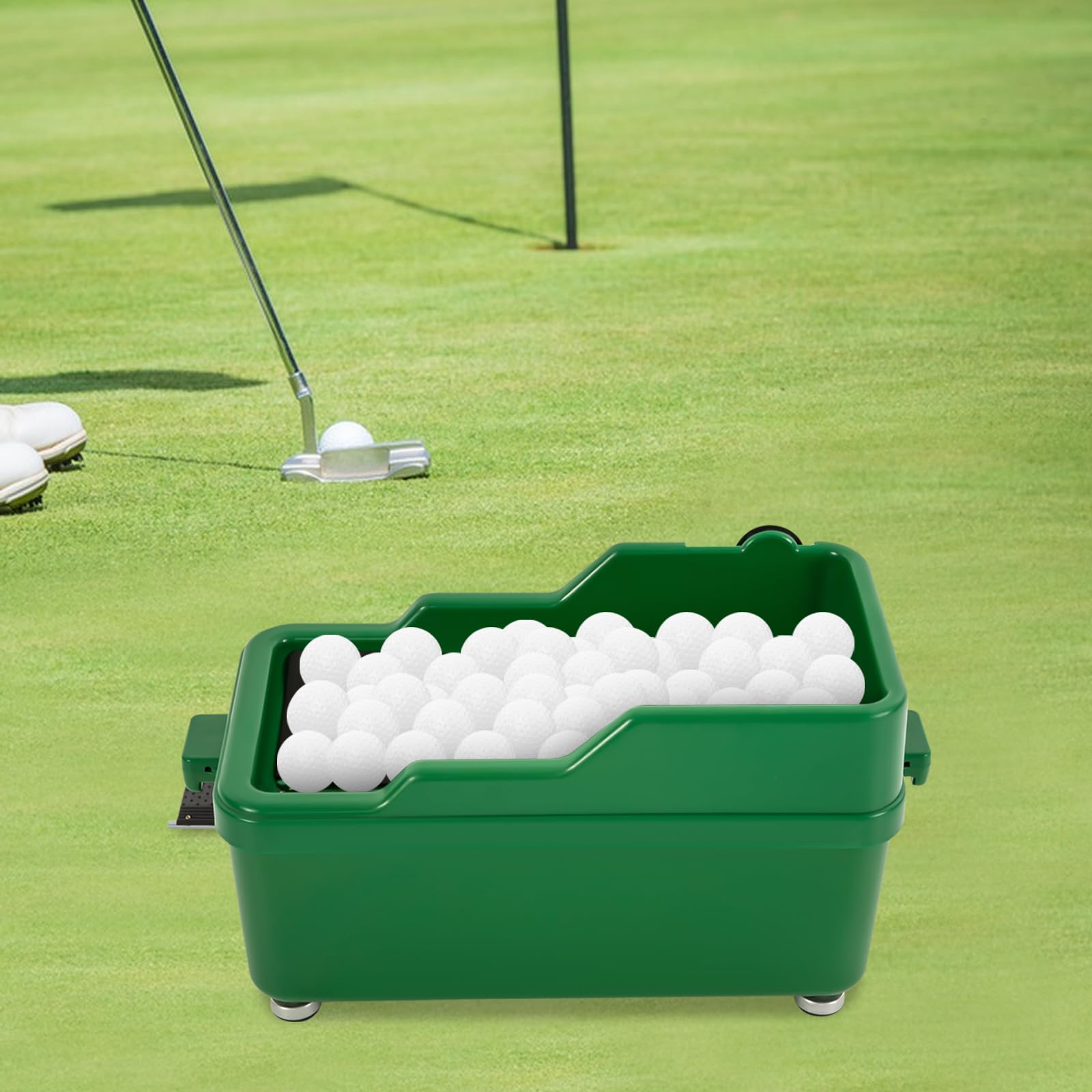 Półautomatyczny dozownik piłki golfowej pomoc treningowa maszyna do gry w golfa akcesoria do golfa golfowego trening piłka golfowa przechowywanie piłki golfowej z regulacją wysokości