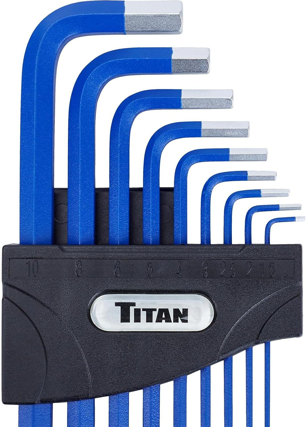 Speedway Motors Titan Tools Long Detent Ball-End Allen Hex Key Set, SAE/Metric