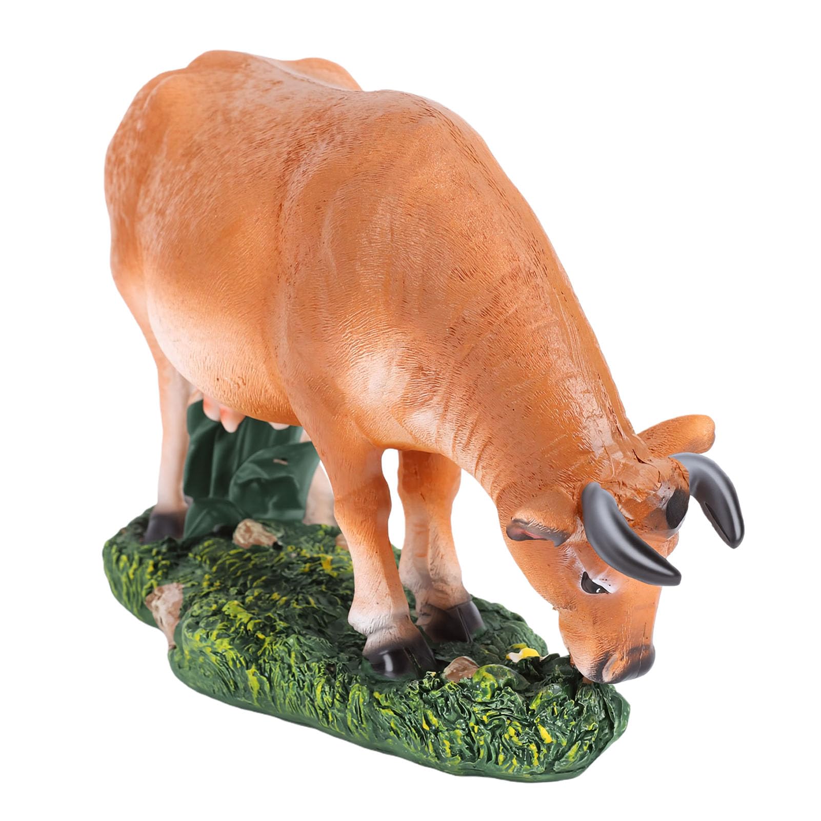 Sculpture de Bœuf Jaune Rengue figurine vache résine pour décoration jardin extérieure