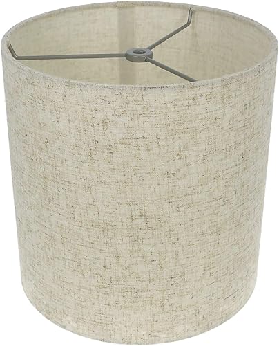 Miniatura 8 de Urbanest Pantalla de lámpara de tambor de lino, 10 x 10 x 10 pulgadas, natural, araña