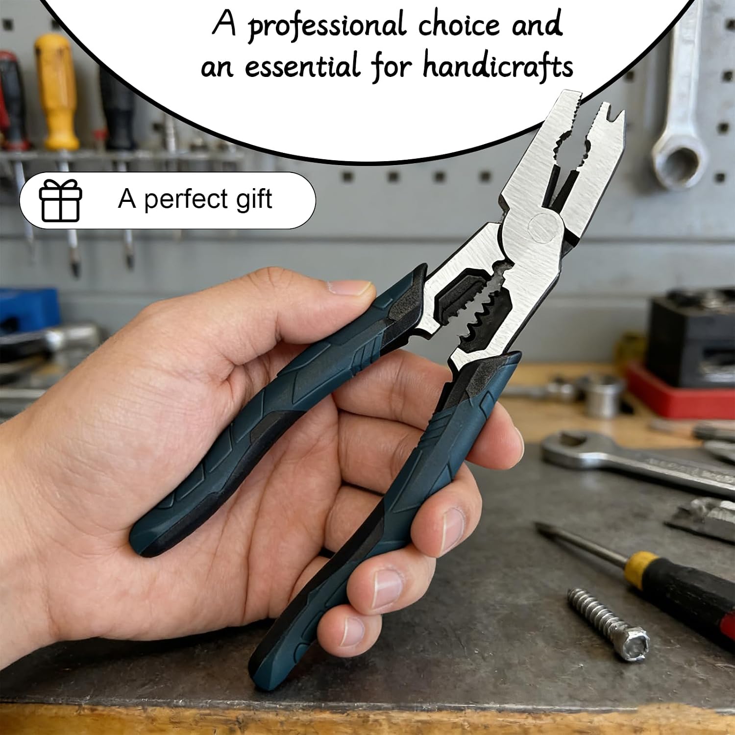 New Tools 2026 6in1 pliers, Industrial-Grade Multi-Function Cutting Pliers,V-Shaped Head, Heavy-Duty Cr-V Steel, for DIY, Home Repair