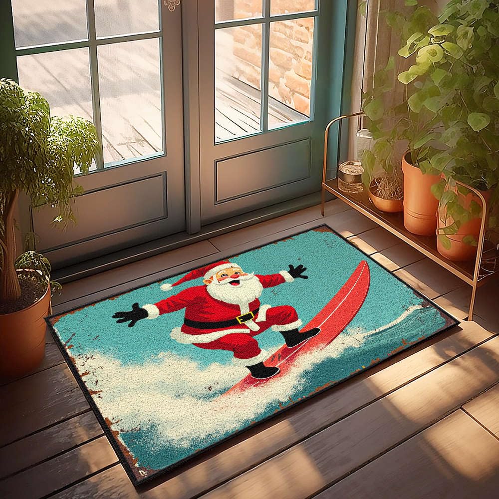 Paillasson Santa Claus cadeau original pour pendaison de crémaillère