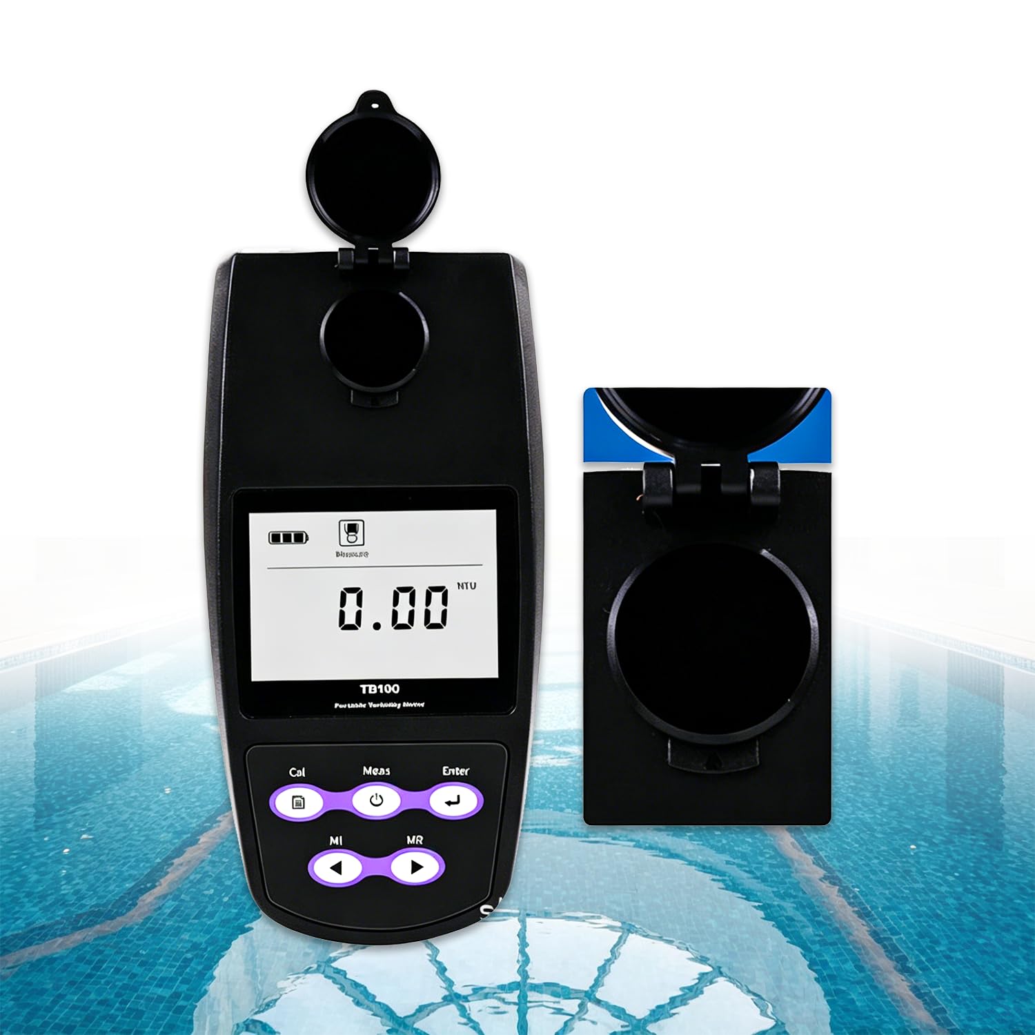 WTRYRN Digital Turbidity Tester, Portable Turbidimeter Kit, Silicon Detector, <0.02 NTU Low Stray Light, Lightweight Handheld, Tap Water & Pool Care