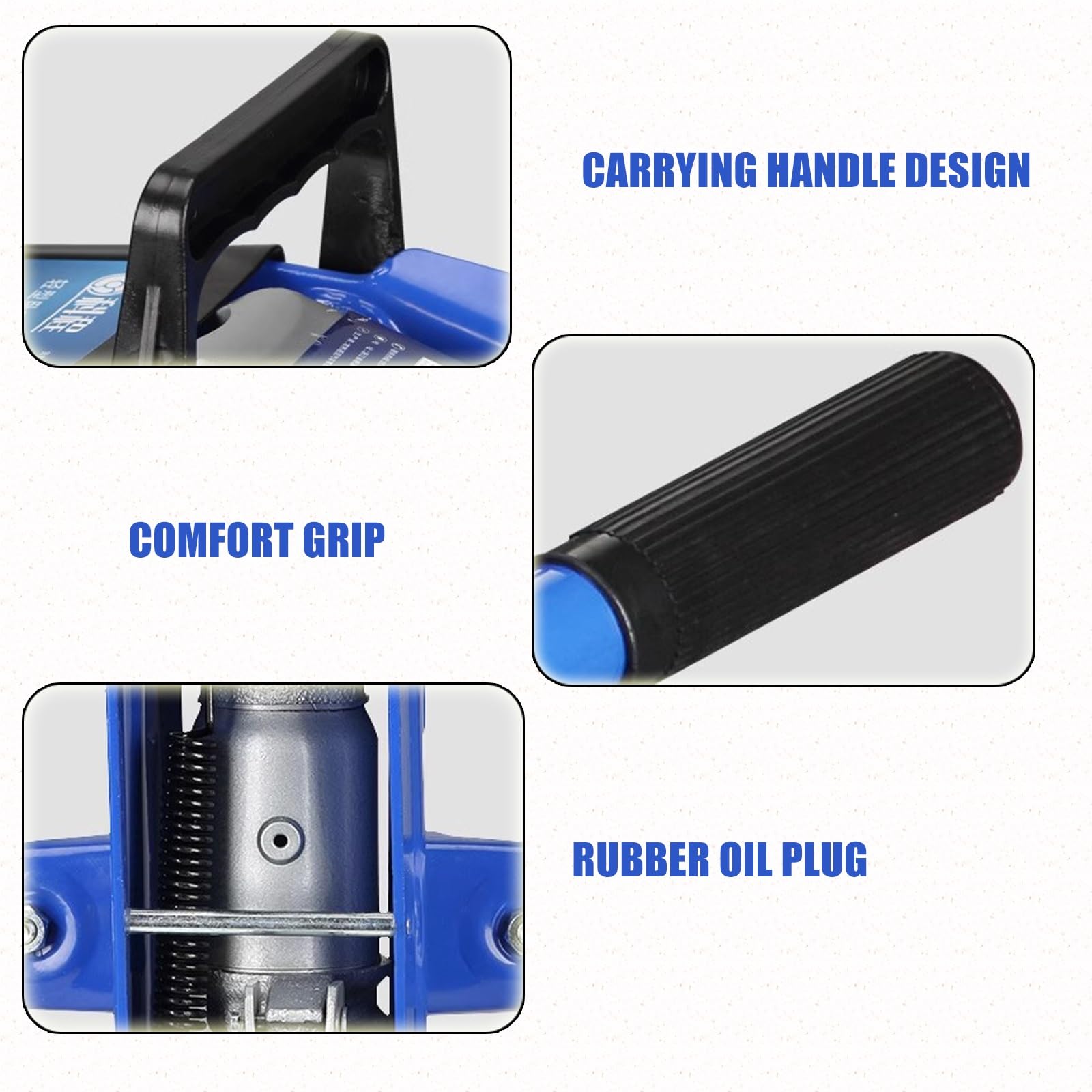 Cric Idraulico A Carrello A Basso Profilo Cric Portatile for Auto in Acciaio da 3 Tonnellate con Ruote Posteriori Girevoli E Comoda Maniglia for Custodia for Camion for Manutenzione