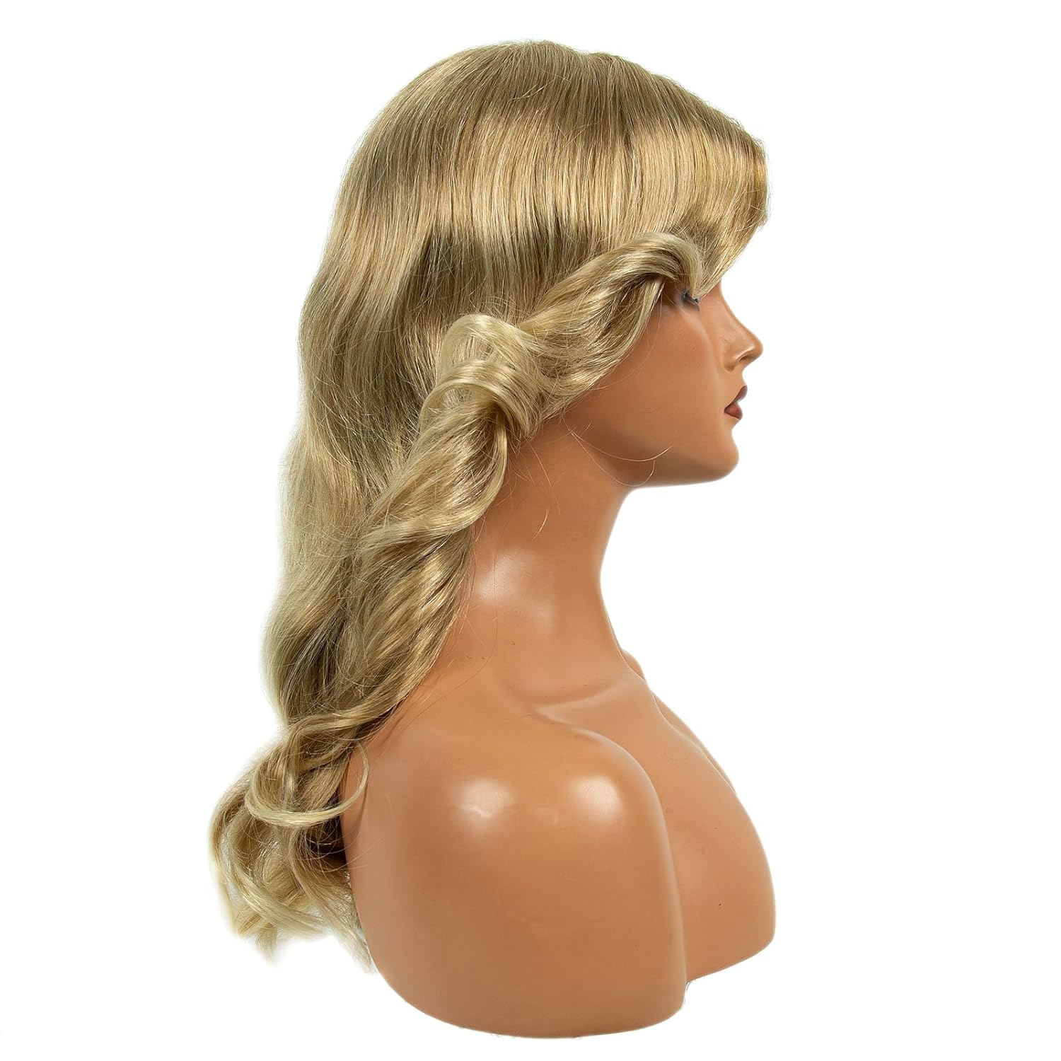 H&Bwig Farrah Fawcett Feathered Wigs, Blonde 70s Vintage Womens Long Natural Synthetic Wig for Lady - Party Cosplay Costume Accessory - Image 3