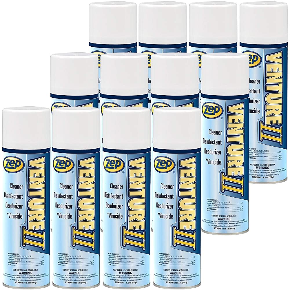 Zep Venture II Disinfectant Spray - 20 oz Case of 12 601 - EPA Approved Virucidal
