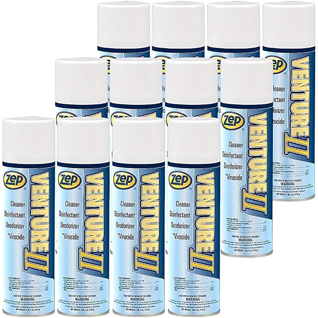 Zep Venture II Disinfectant Spray - 20 oz Case of 12 601 - EPA Approved Virucidal