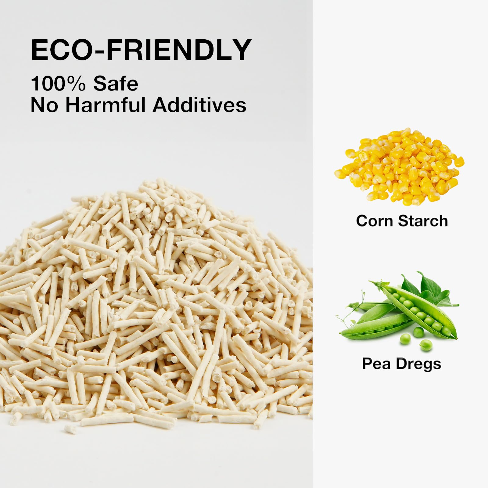 Arena para gatos de tofu de 12 libras (5.6 libras x 2 bolsas) aglutinante, 100% materias primas de grado alimenticio, aglomerante, desechable, ultra absorbente y de secado rápido, solubilidad en agua
