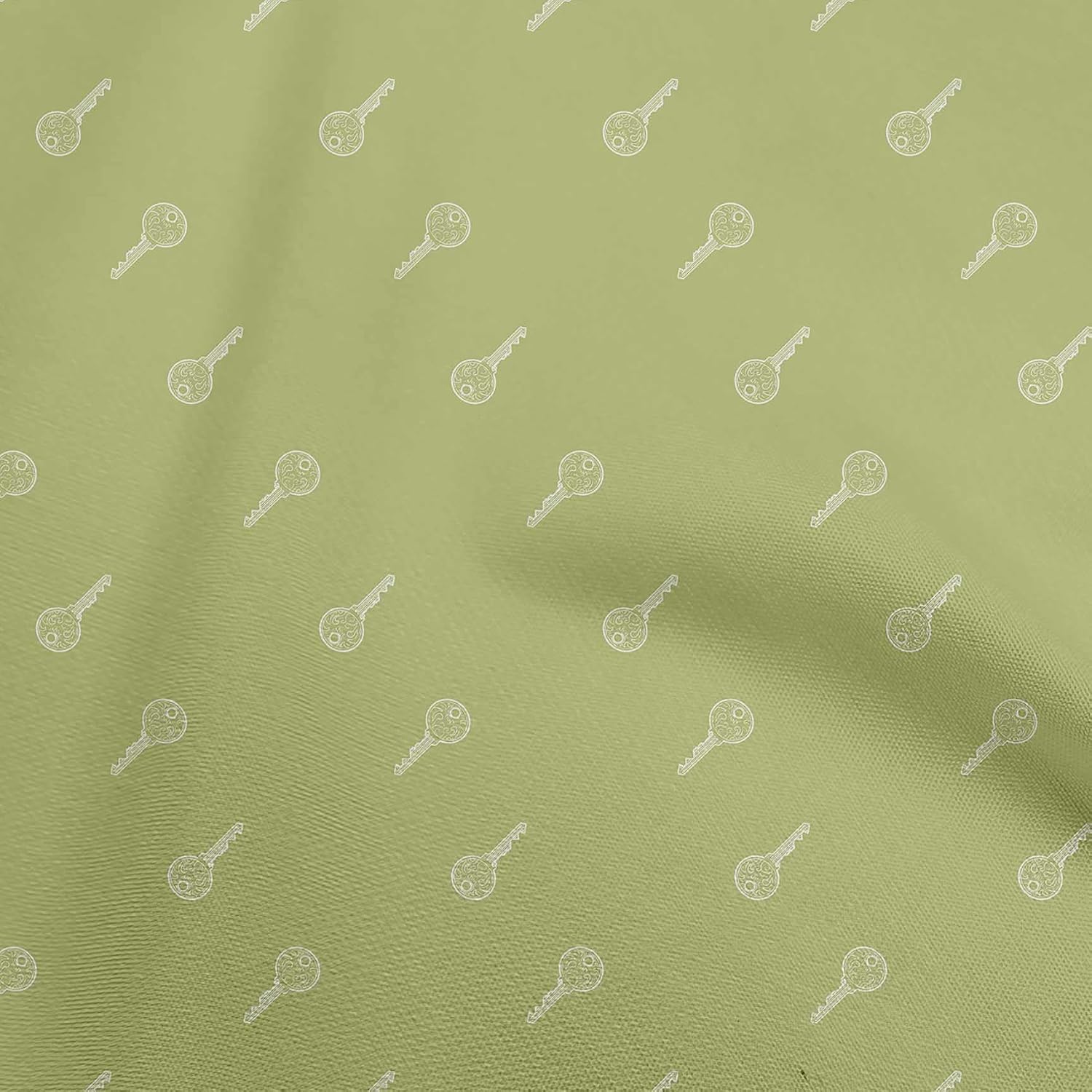 oneOone Cotton Flex Black Fabric Minimal Retro Key Quilting Supplies Print Sewing Fabric By The Yard 40 Inch Wide
