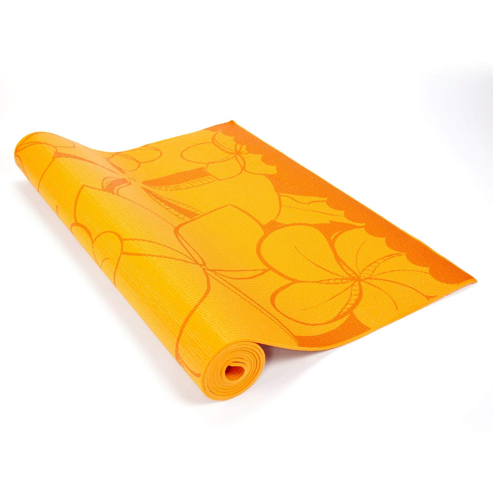 Yogi Tapis & # Xfffd ; – Impressions Plumeria – Orange