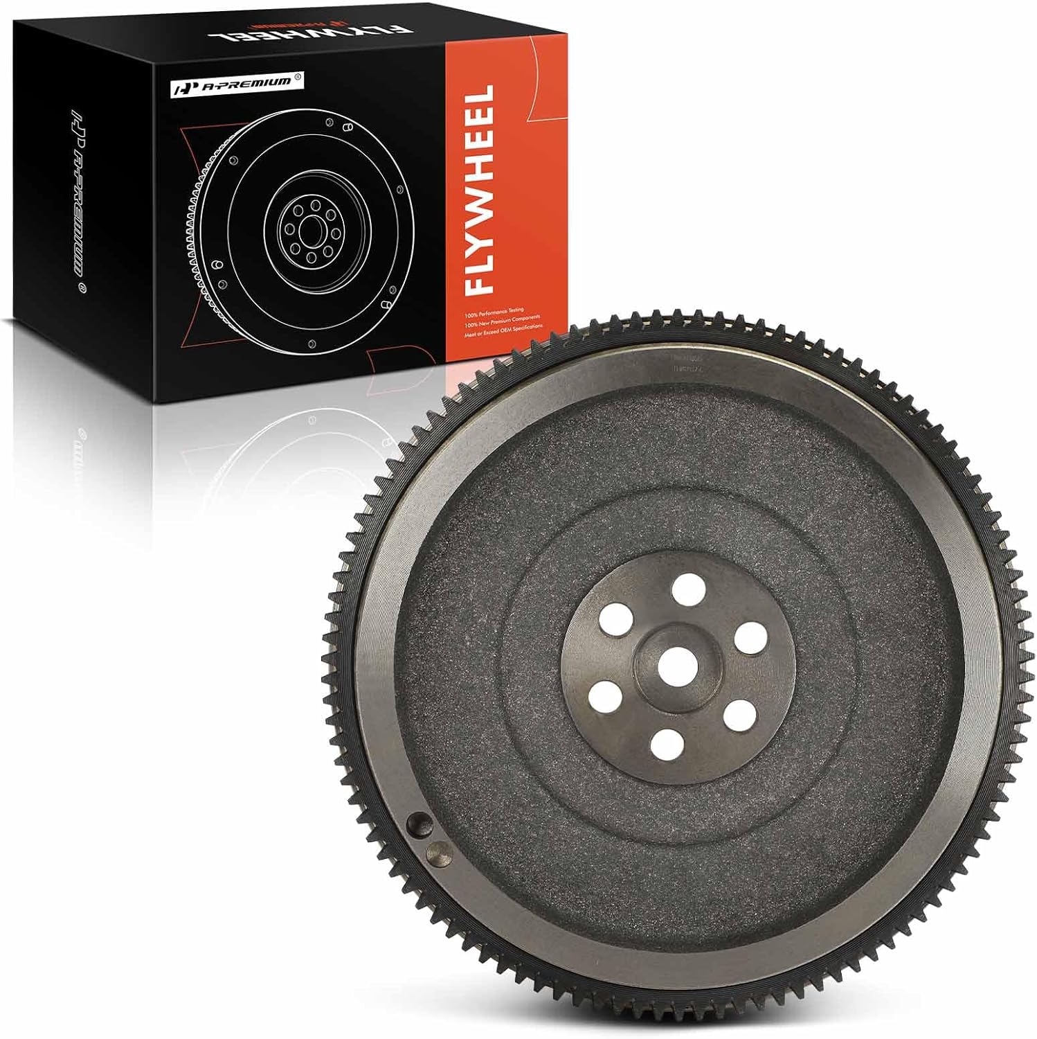 A-Premium Clutch Flywheel Compatible with Hyundai Elantra 2007-2012 & Kia Soul 2010-2011, 2.0L, Manual Trans., 6 Bolt Holes, 106 Teeth, Replace# 23200-23610