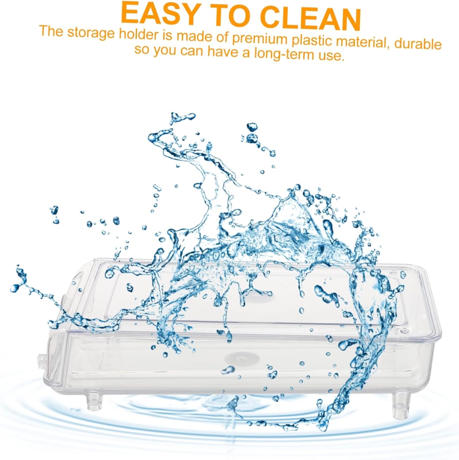 POPETPOP Stackable Egg Storage Box with Lid Portable Refrigerator Egg Holder for Kitchen Organization