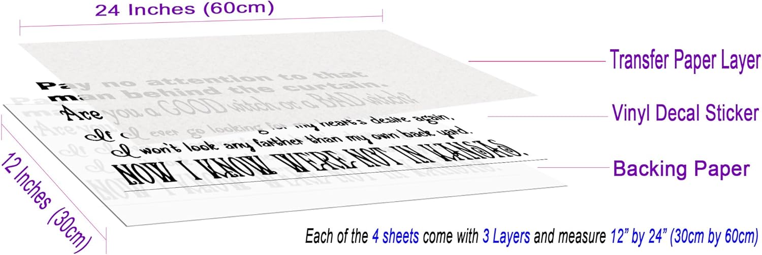 Super Deal Product Wizard of Oz Inspired Quotes Large 12Pc Set [Black] Vinyl Wall or Stairs Decal by GMDdecals Home Decor Removable Sticker Sets