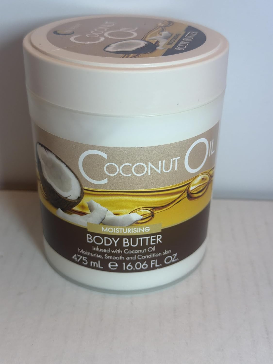 Generic Coconut Oil Moisturising Body Butter, Infused with Coconut Oil, 16.06 Fl Oz