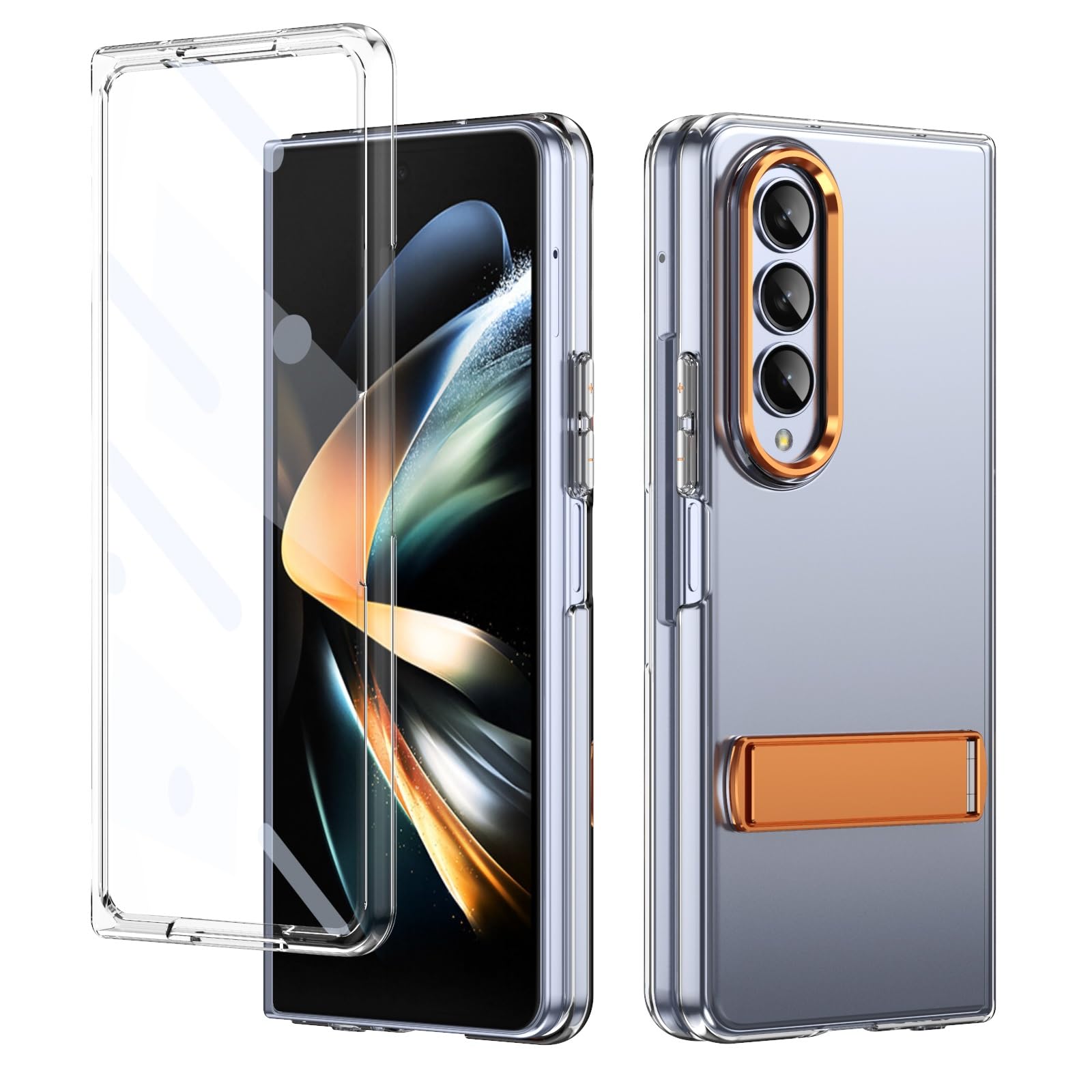 Coque compatible avec Samsung Galaxy Z Fold 4 antichoc avec béquille et protection écran - 8