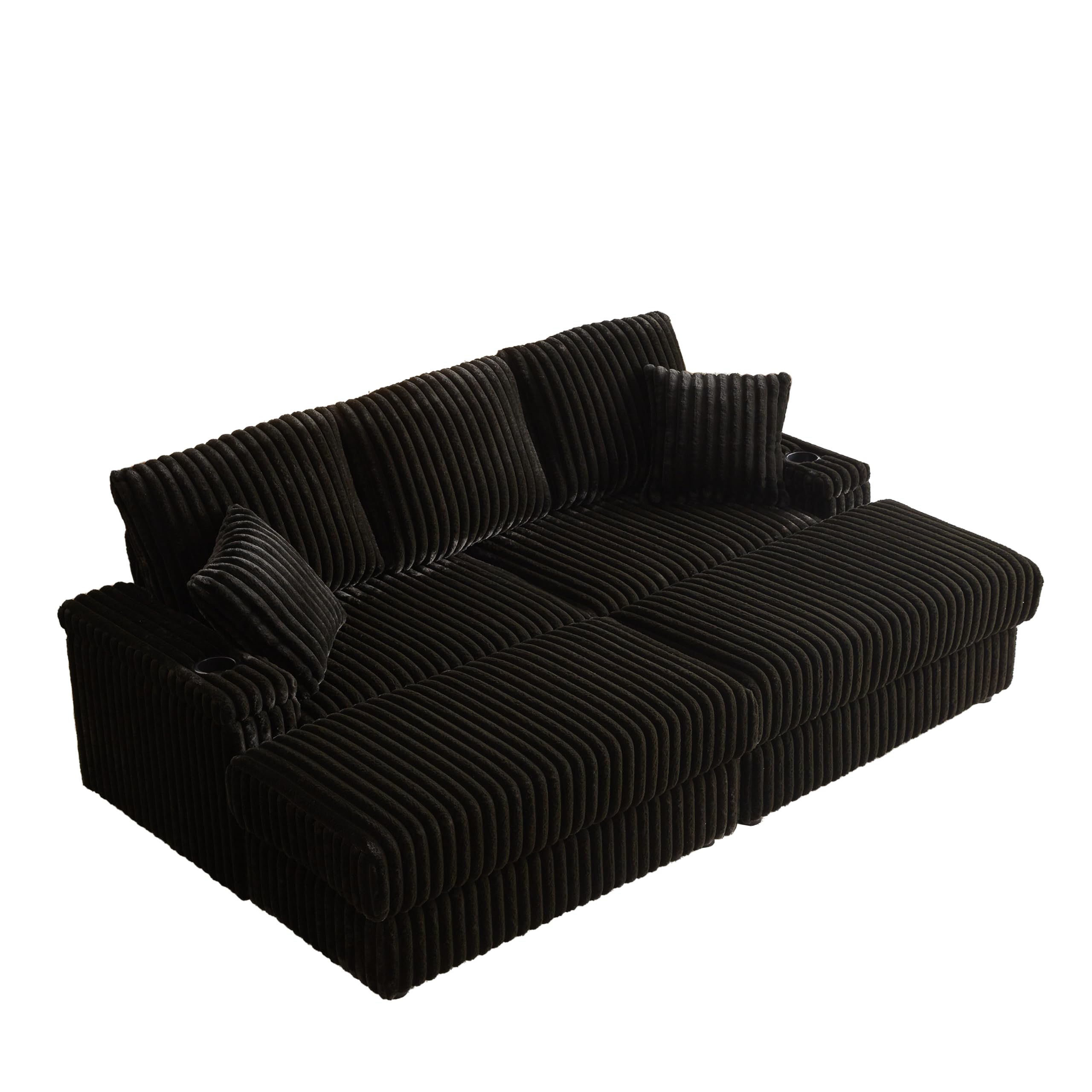 Amazon.com: Star20XX 84 Inch Corduroy 3-Seater Sofa with 3