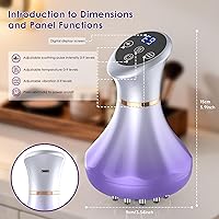 Vista 5 de Masajeador de drenaje linfático, herramienta de masaje anticelulitis para estrías de muslos y vientres y reducción de celulitis, herramientas