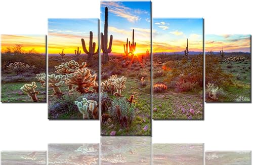 Vista 131 de Paisaje de 5 piezas pintura sobre lienzo