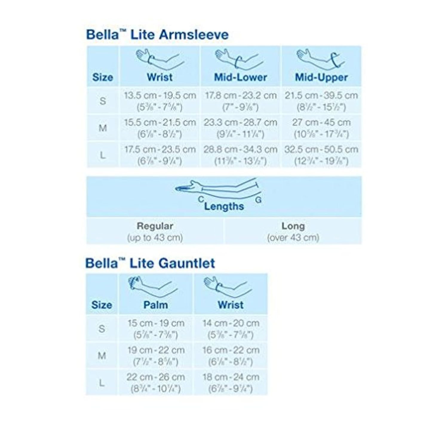 BSN Medical 101421 Jobst Bella Lite Arm Sleeve with Silicone Band, 20-30 mmHg, Large, Regular, Beige