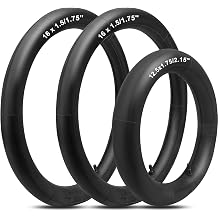 Two 16x1.5/1.75" Rear & One 12.5x1.75/2.15" Front Inner Tubes [3-Pack] - 3.5mm Thick Explosion-Proof Replacement for BOB Revolution, Graco, Baby Trend Jogging Strollers by Cenipar