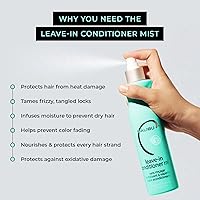 Vista 3 de Malibu C Leave In Conditioner & Moisturizing Heat Protectant for Hair - Adult & Kids Hair Detangler Spray for Daily & Post Swim to Help Prevent