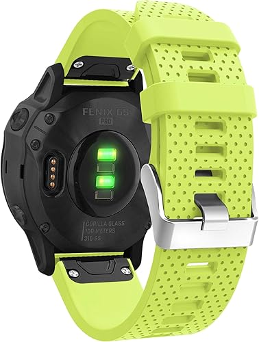 Vista 78 de Correas de reloj Garmin Fenix 6S Pro, Fenix 6S Sapphire Quick Fit 20 correas de repuesto de silicona para reloj Garmin Fenix 5S Plus para mujeres