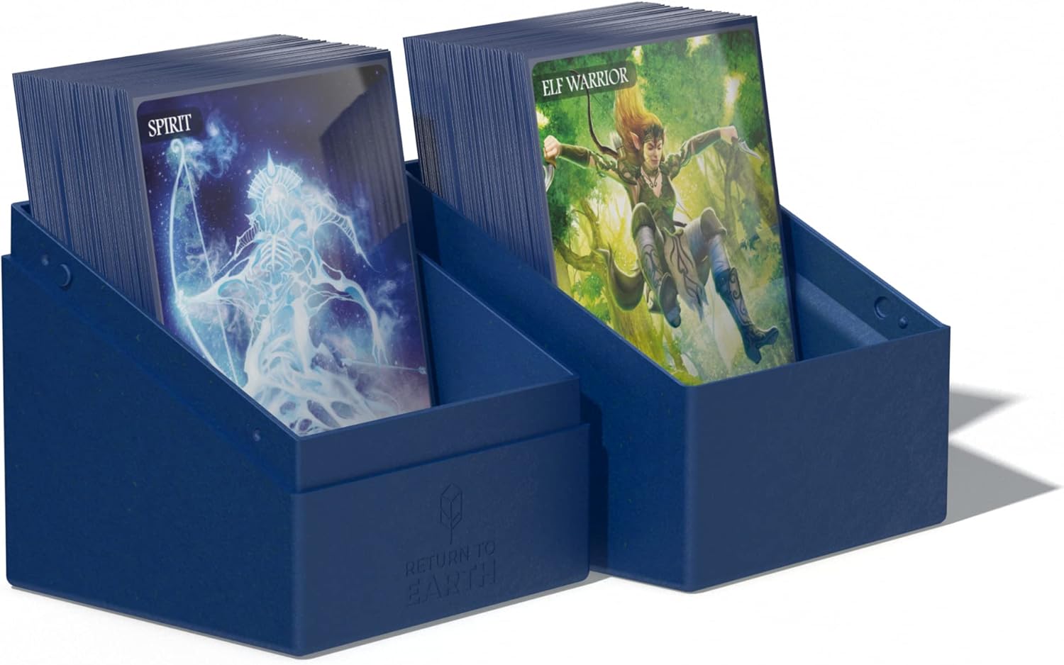 Ultimate Guard RTE Boulder 100+, Deck Case for 100 Double-Sleeved TCG Cards, Blue, 97% Renewable, Made in Germany, Secure & Durable Storage
